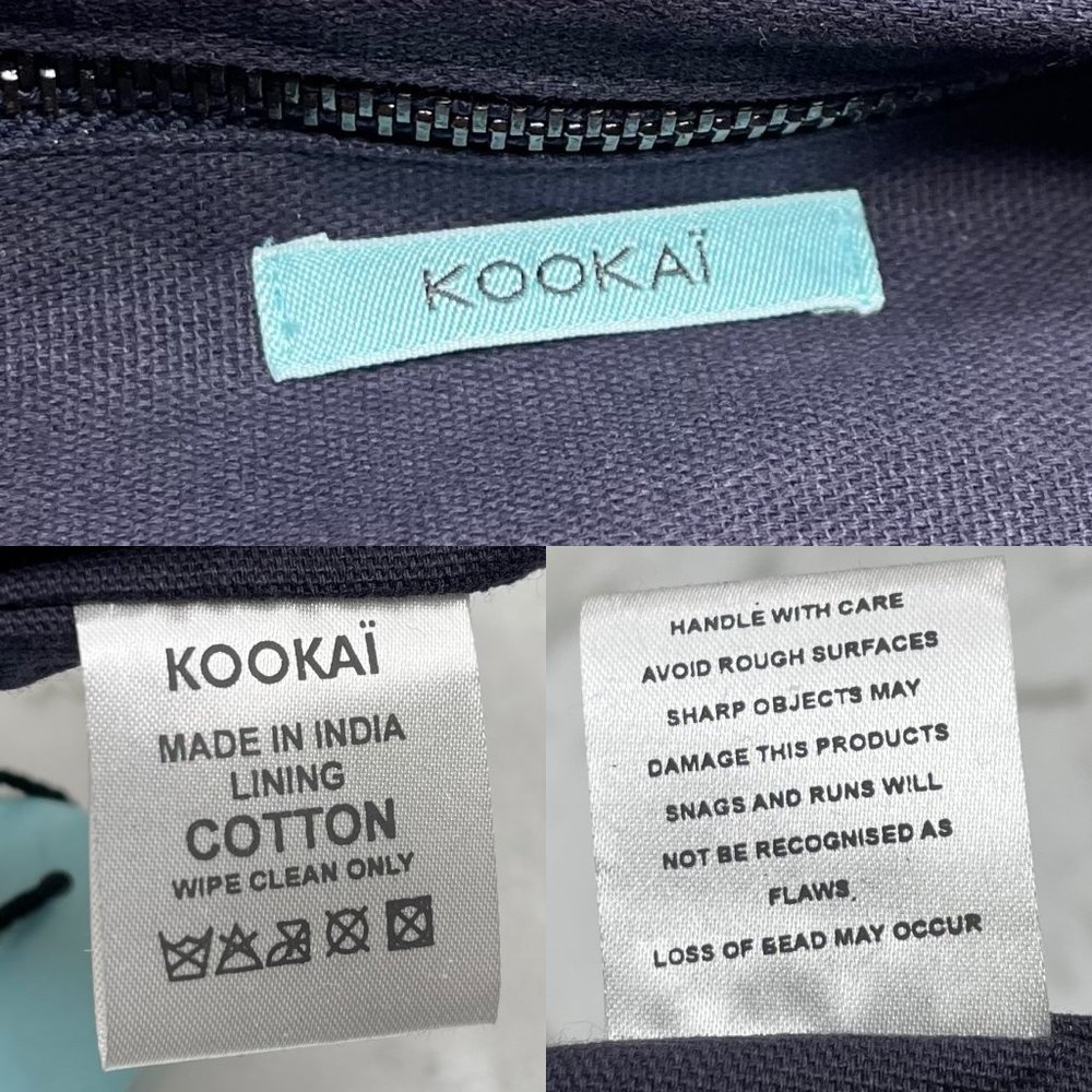 Kookai Navy Pink Sequin Pouch Bag Clutch - Picture 12 of 12